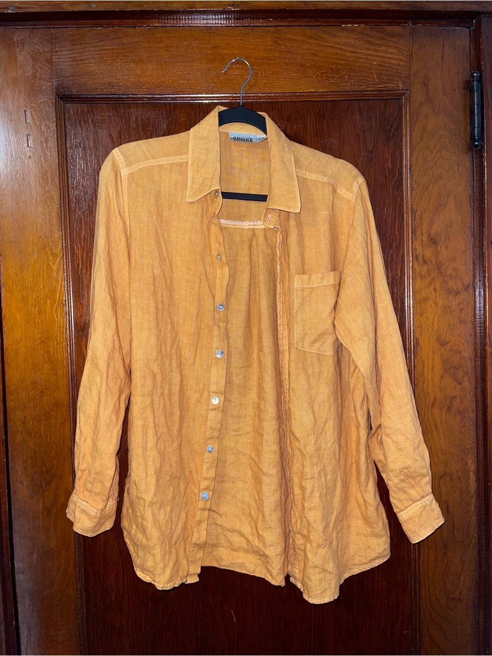 Chico’s Design Hand dyed linen button up